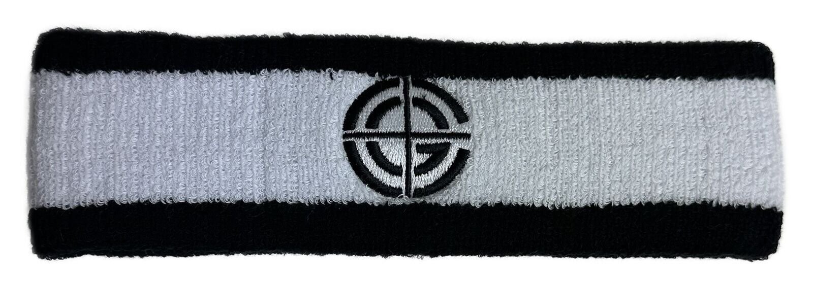 John Cena You Can't See Me Chaingang Black White Headband Wristband Set