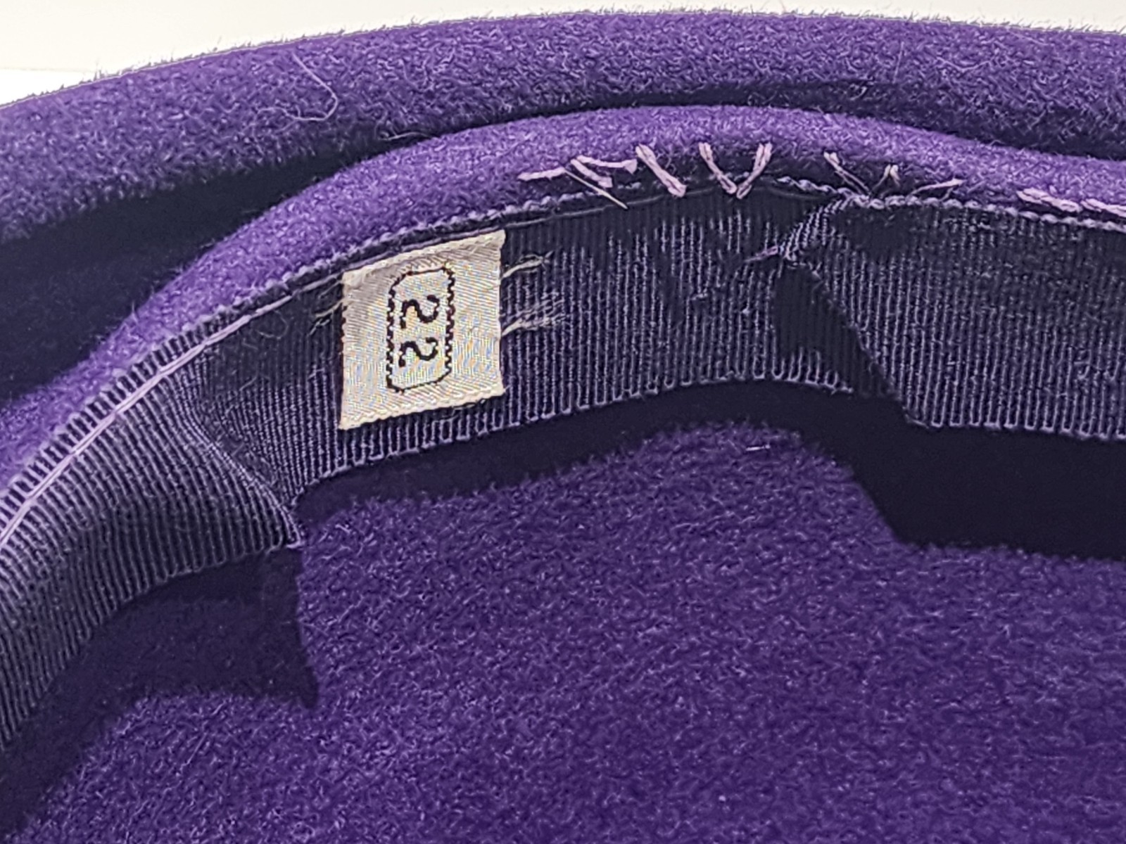 Vintage Le Montet, Velour Imported Women's Hat, Purple, Rare