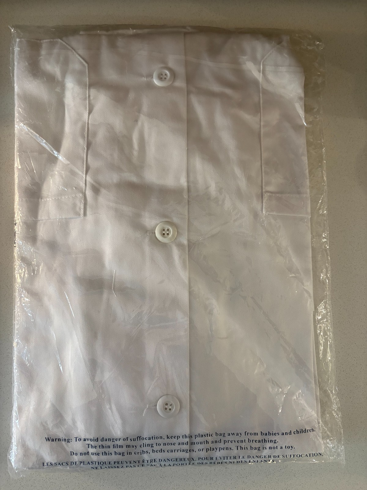 Fashion Seal Healthcare Lab Coat Size Large (44) Bright White NEW