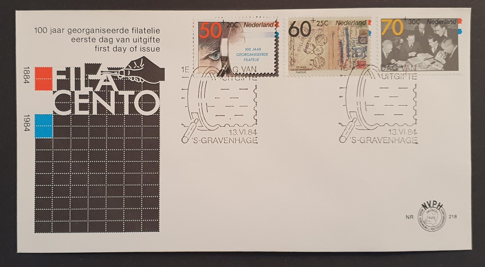 Netherlands stamp 1984 Filacento Stamp Expo First Day Cover