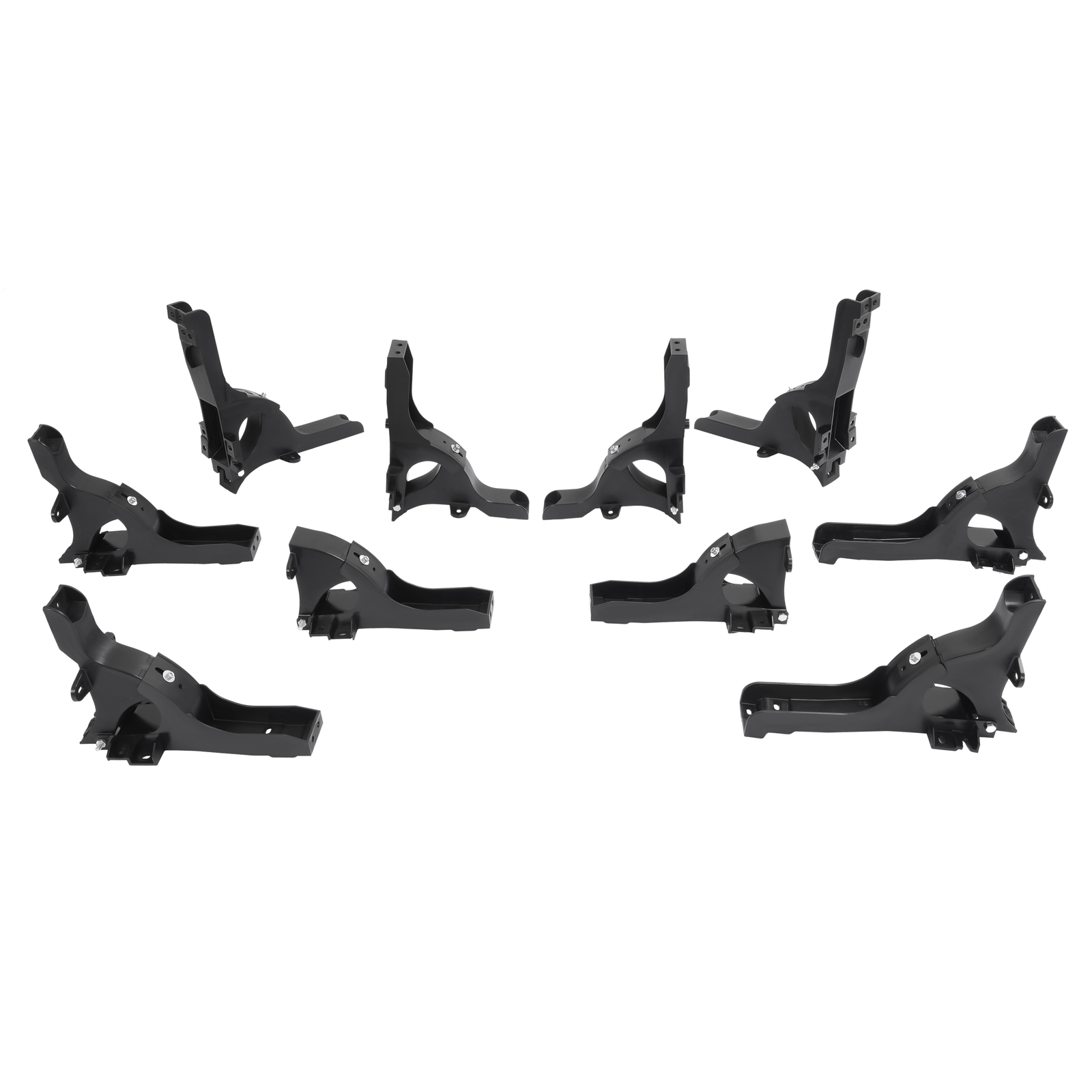 10pcs Fairing Hinge Bracket Kit Upper&Lower For Freightliner Cascadia 2008-2017