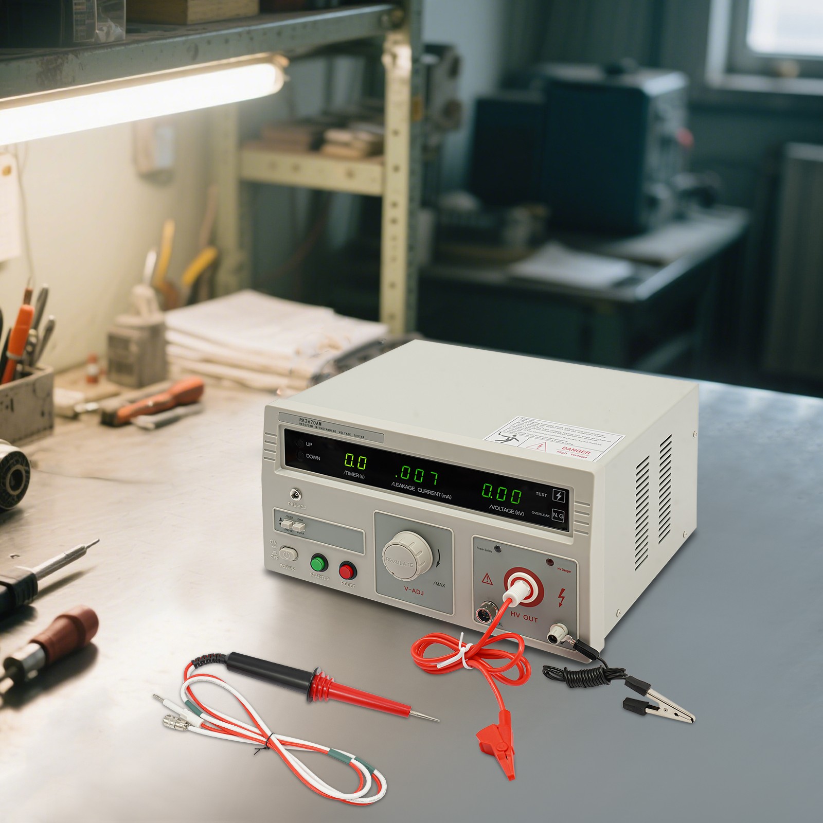 5KV AC Withstand Tester Current Hi-Pot Tester Insulation Resistance Testing Tool