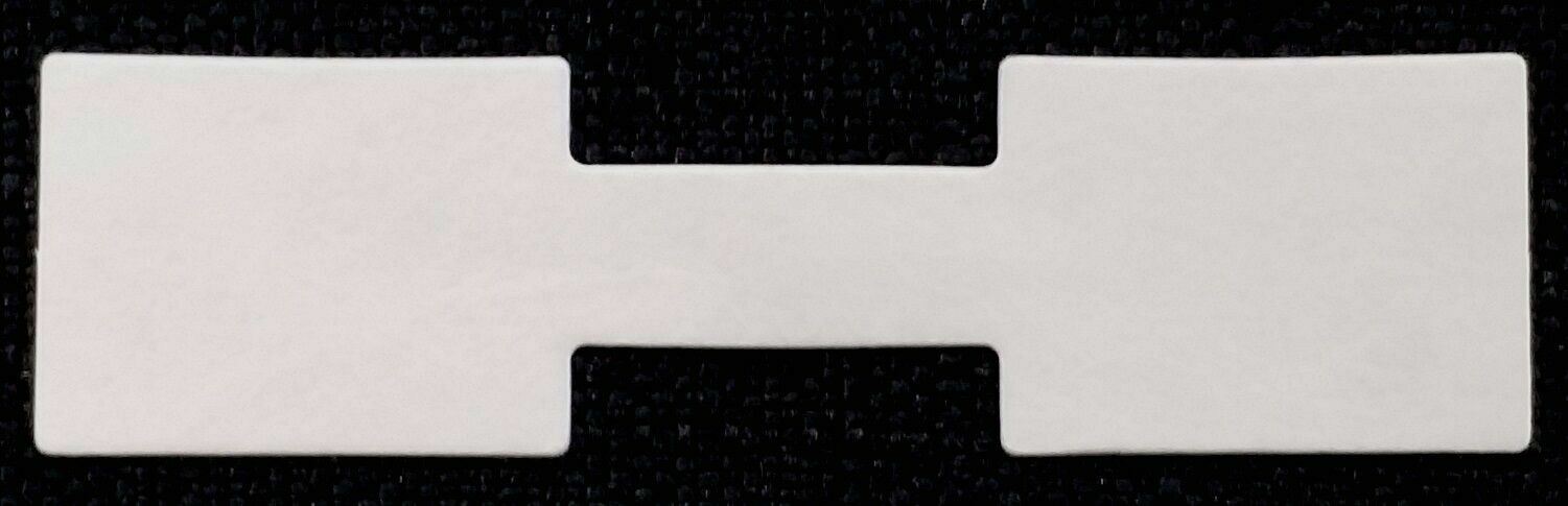 1000 PCS White Price Tags Stickers, Jewelry Square Barbell Labels Dumbbell Tags