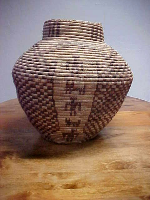 Large OLLA Style Basket Southwestern Indian Tribes Apache Pima Papago? 20" Tall