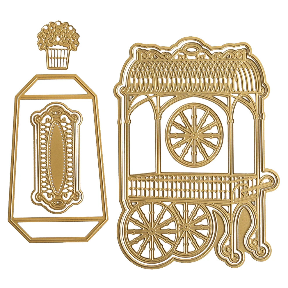 ANNA GRIFFIN "FLOWER CART" EASEL FINISHING SCHOOL CRAFT BOX ~7 DIES + MATERIALS