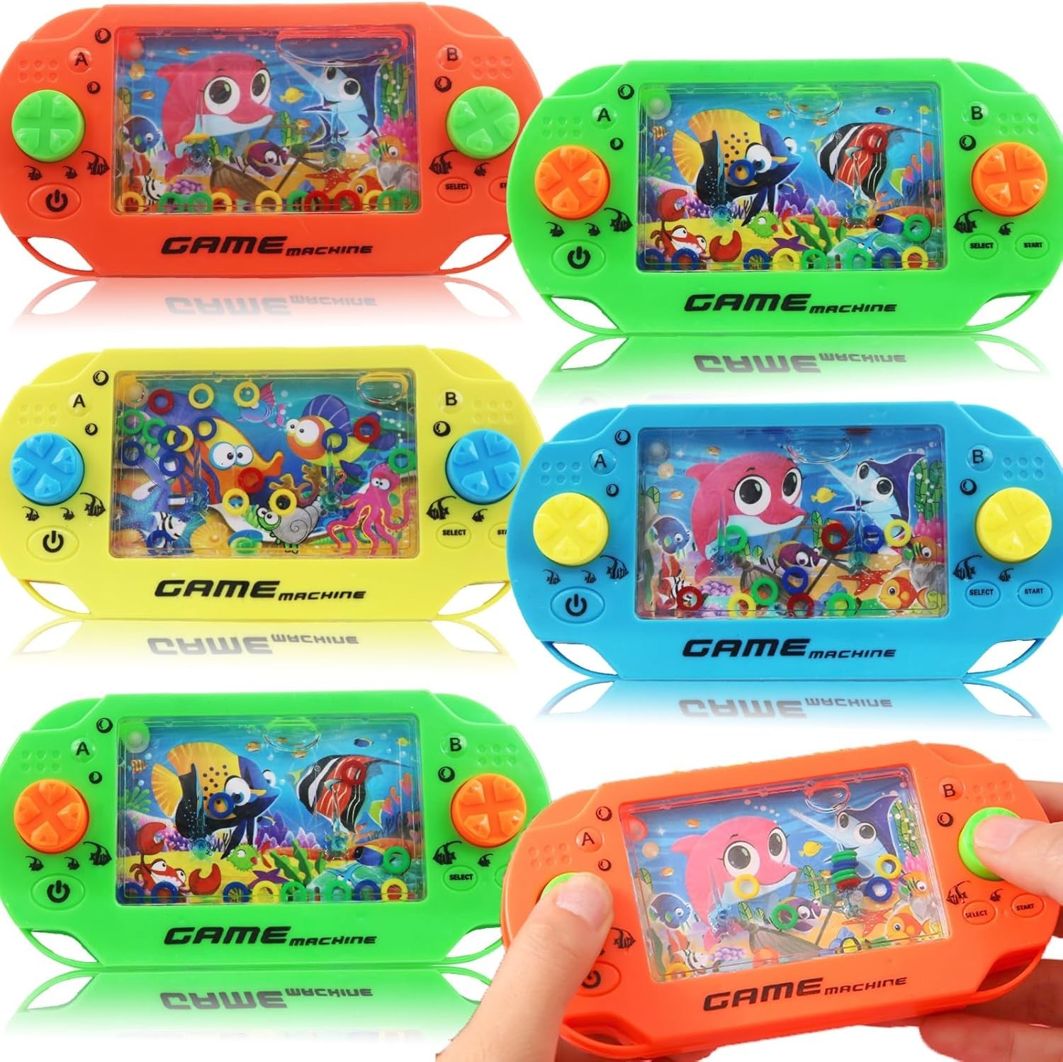 5 Pack Handheld Water Ring Games Kids Party Favors Goodie Bag Birthday Prizes Xl