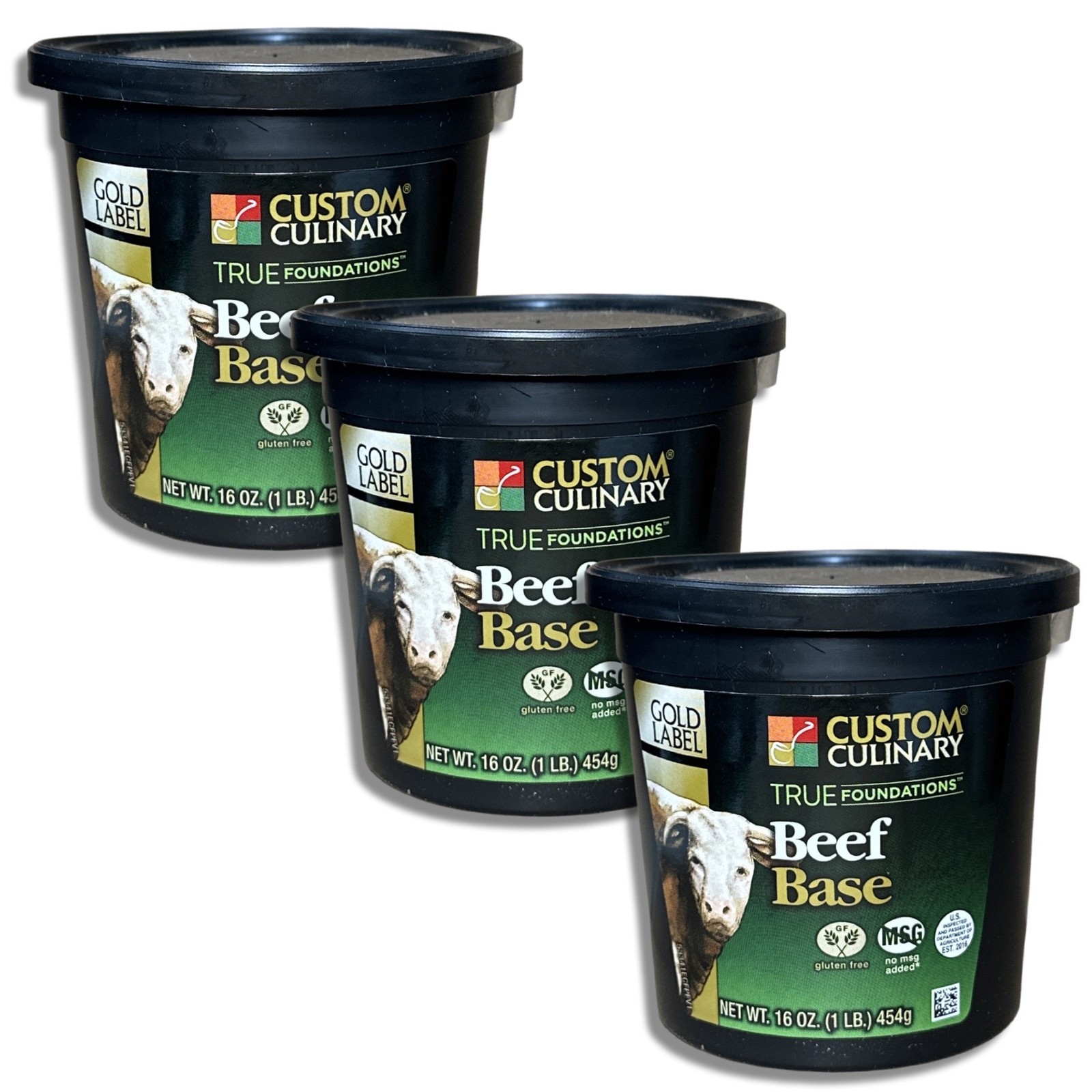 Beef Base by Custom Culinary | 1 Pound Tub | No added Msg