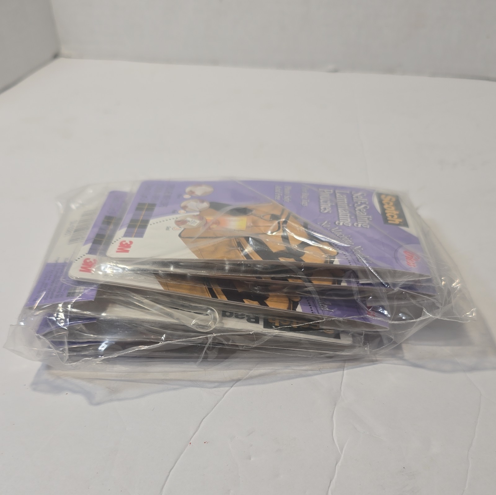 Scotch Self Sealing Laminating 6 packs of 2 luggage Pouches Bag Tags Photo Safe