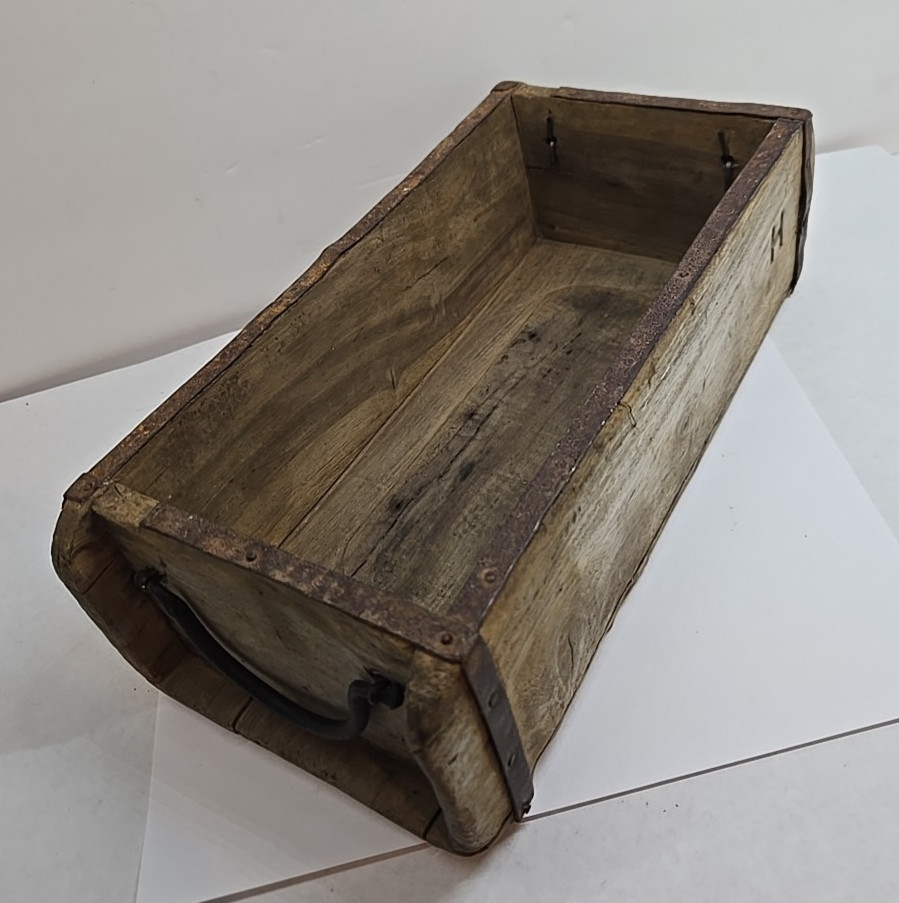 Vintage Wooden Brick Mold Rustic Farmhouse Cabin Decor Man Cave Wood Box Shelf