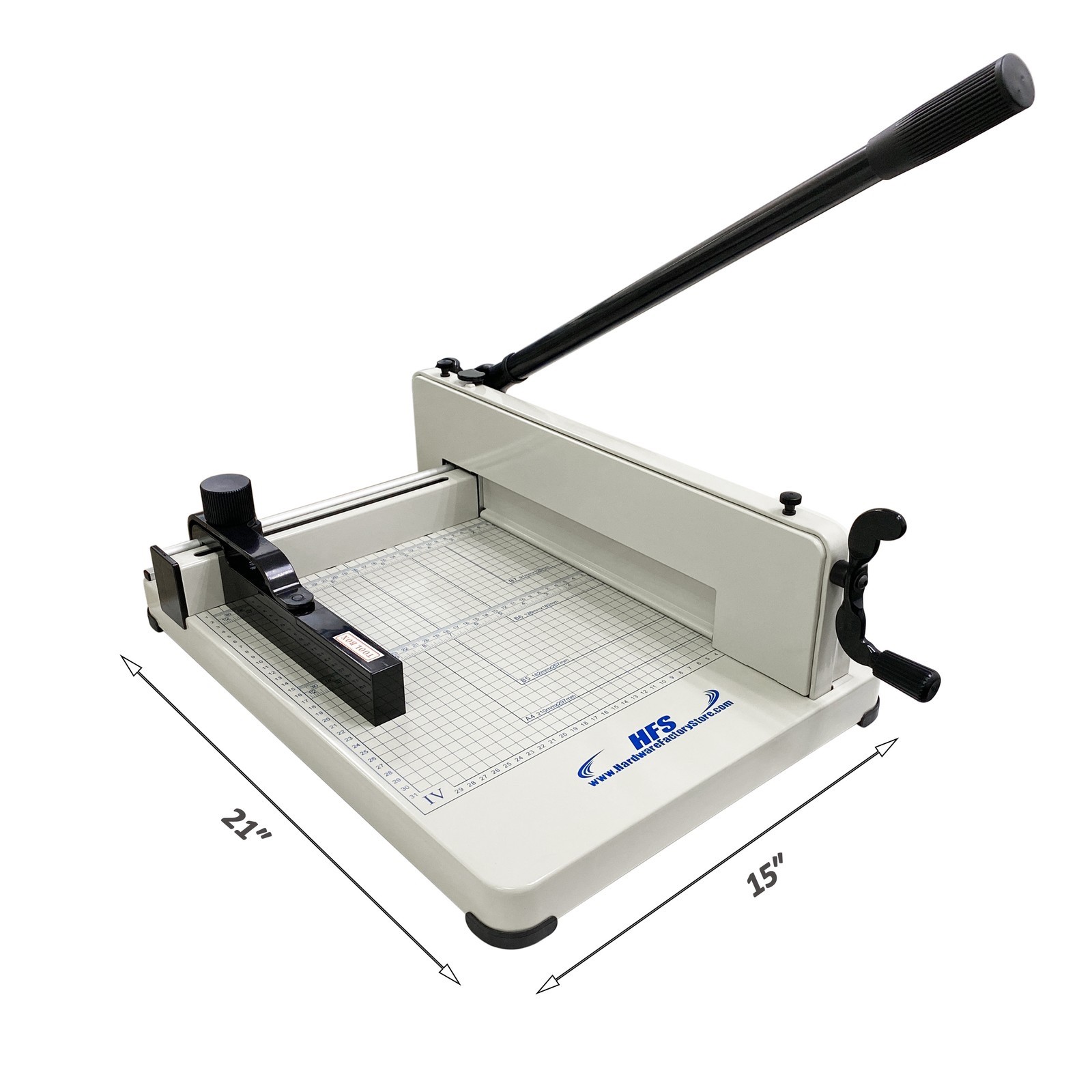 HFS(R) Heavy Duty Guillotine Paper Cutter - 12" Commercial Steel A3/A4 Trimmer