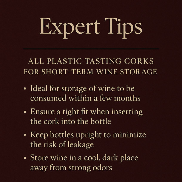 LD Carlson All Plastic Tasting Corks (25/Bag)