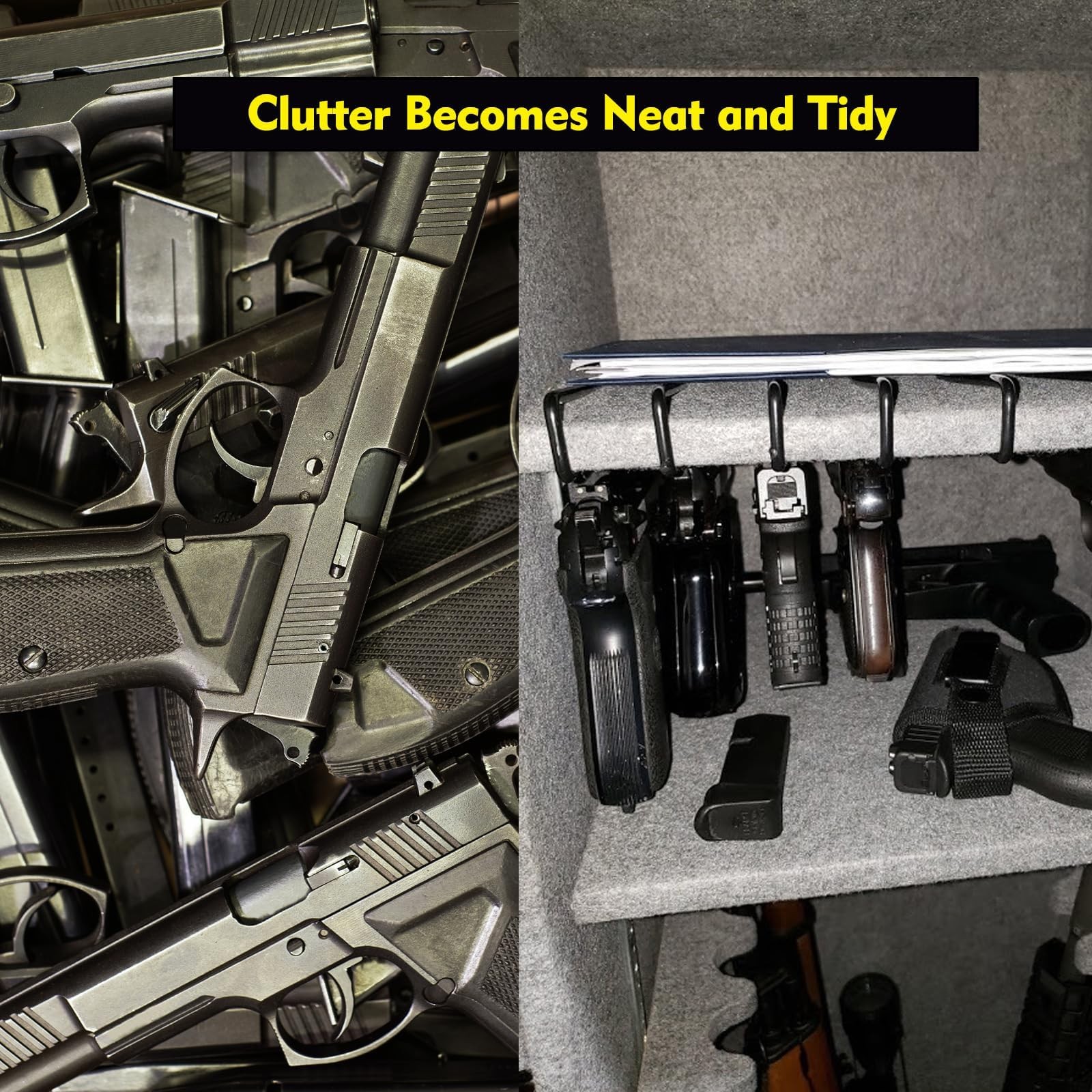 Rack for Safe,10 PCS Racks Safe Accessories,Handgun Rack for Cabinet,Handgun .