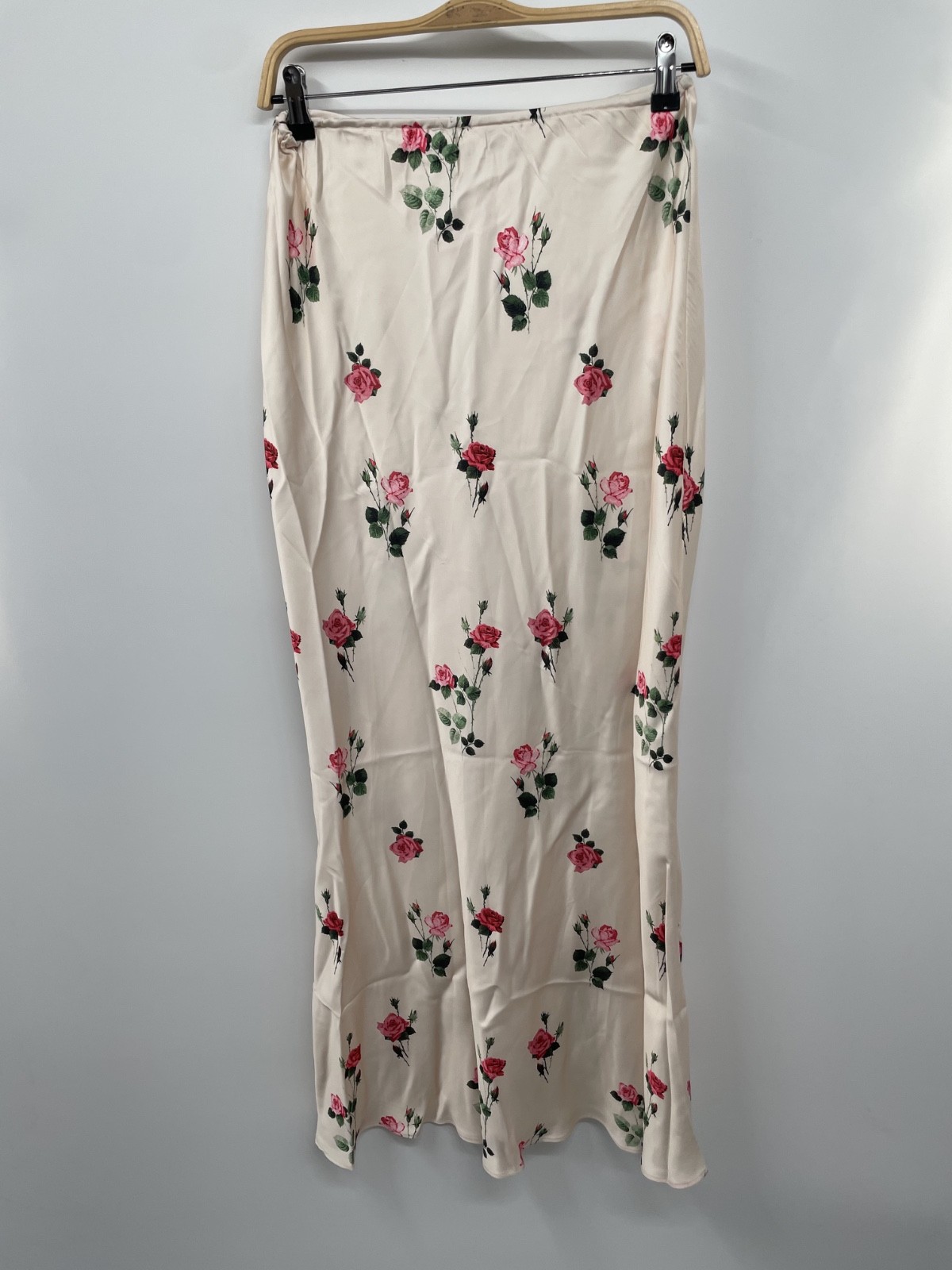 Princess Polly Alegria Maxi Skirt Women's 6 Cream Floral Tir-Waist Cottage NWT