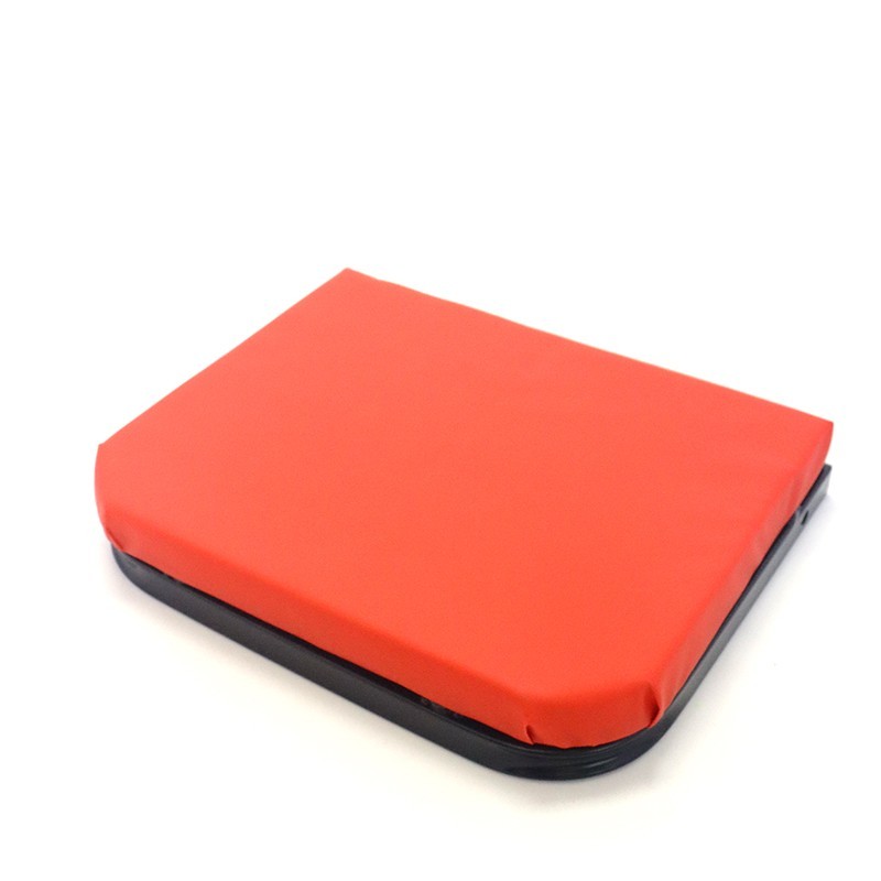 36" Z-Type Mechanic Creeper Seat Foldable 2-in-1 Garage Stool w/6 Wheels Red