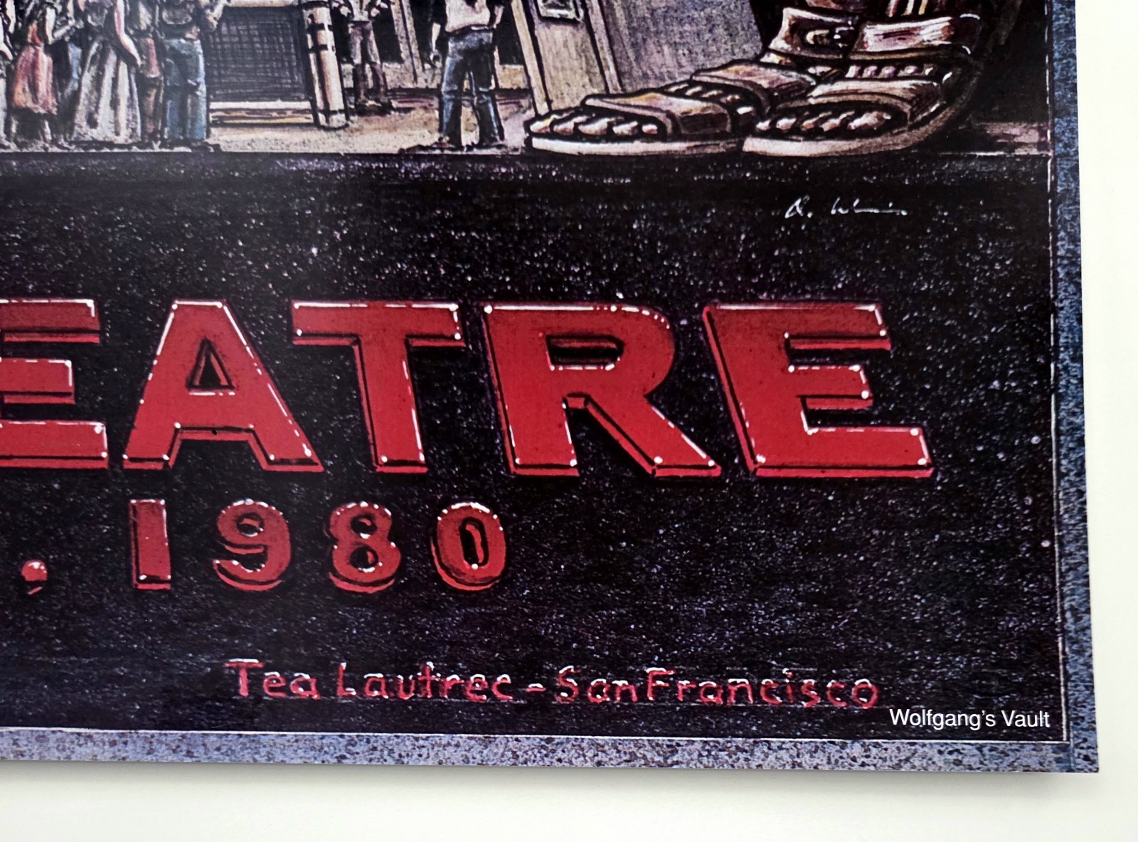 THE GRATEFUL DEAD Concert Poster Warfield Theatre S.F. 2nd Printing 20-3/8 x 29"