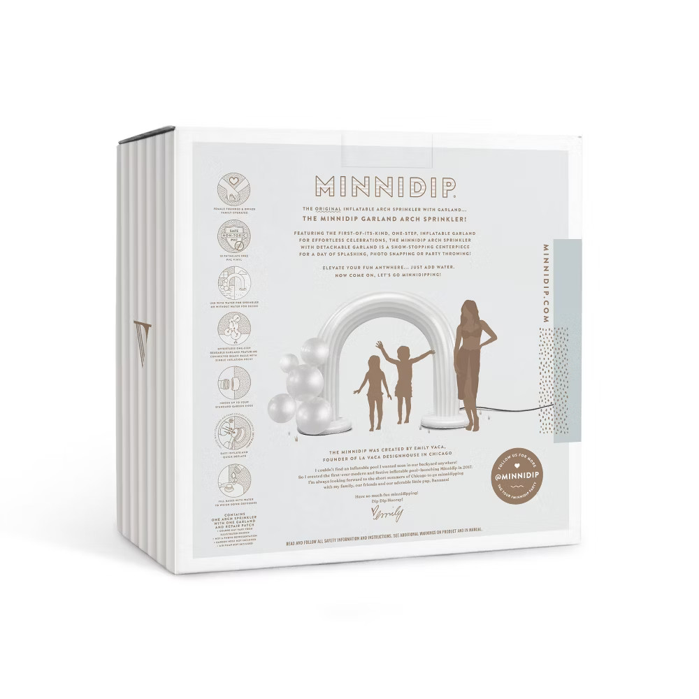 MINNIDIP Exclusive Resort Collection Garland Arch Play Sprinkler - Iridescent