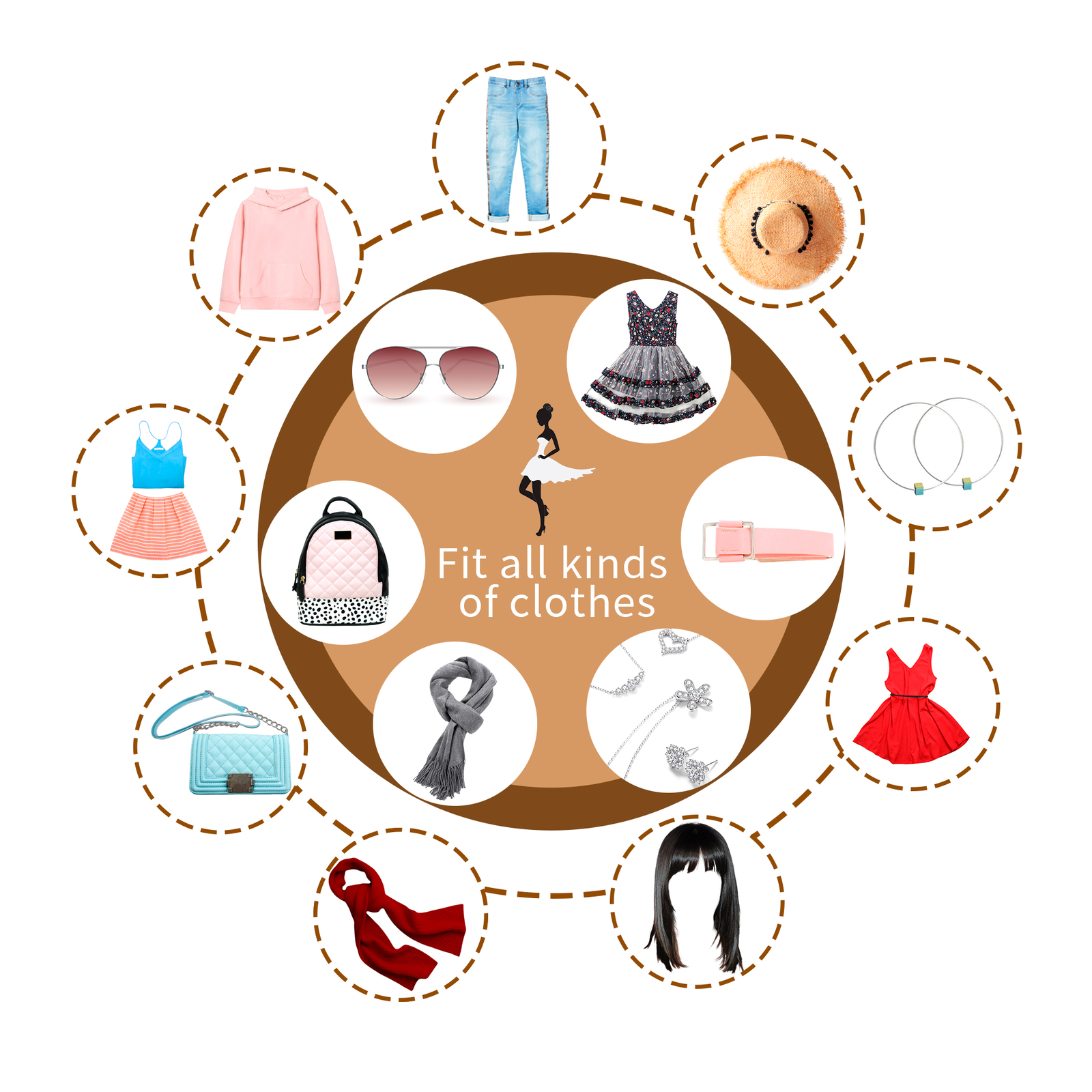 PP Realistic Display Head Turns Dress Form with Base Female Mannequin Full Body