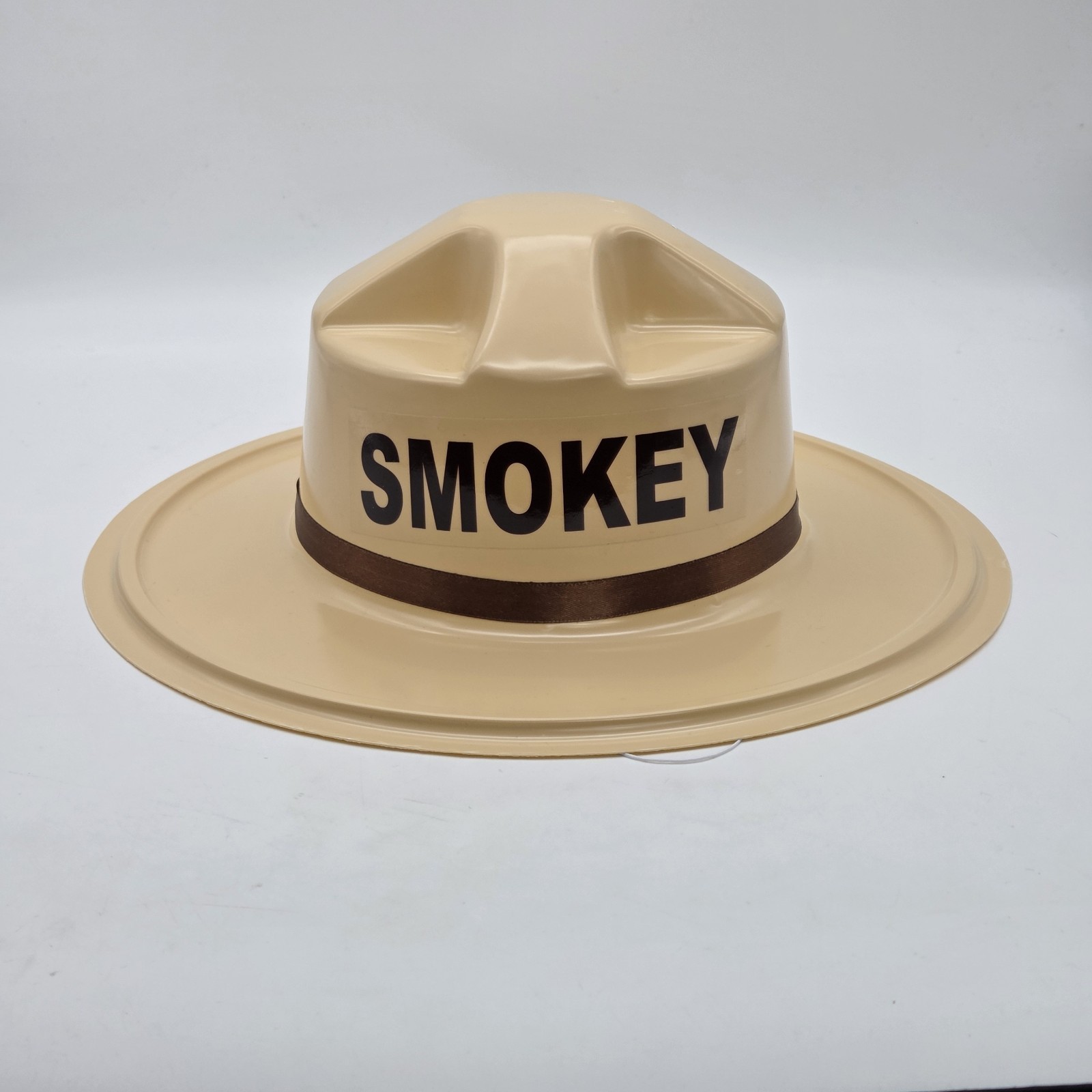 Smokey The Bear Plastic Hat Park Ranger Halloween Costume VTG