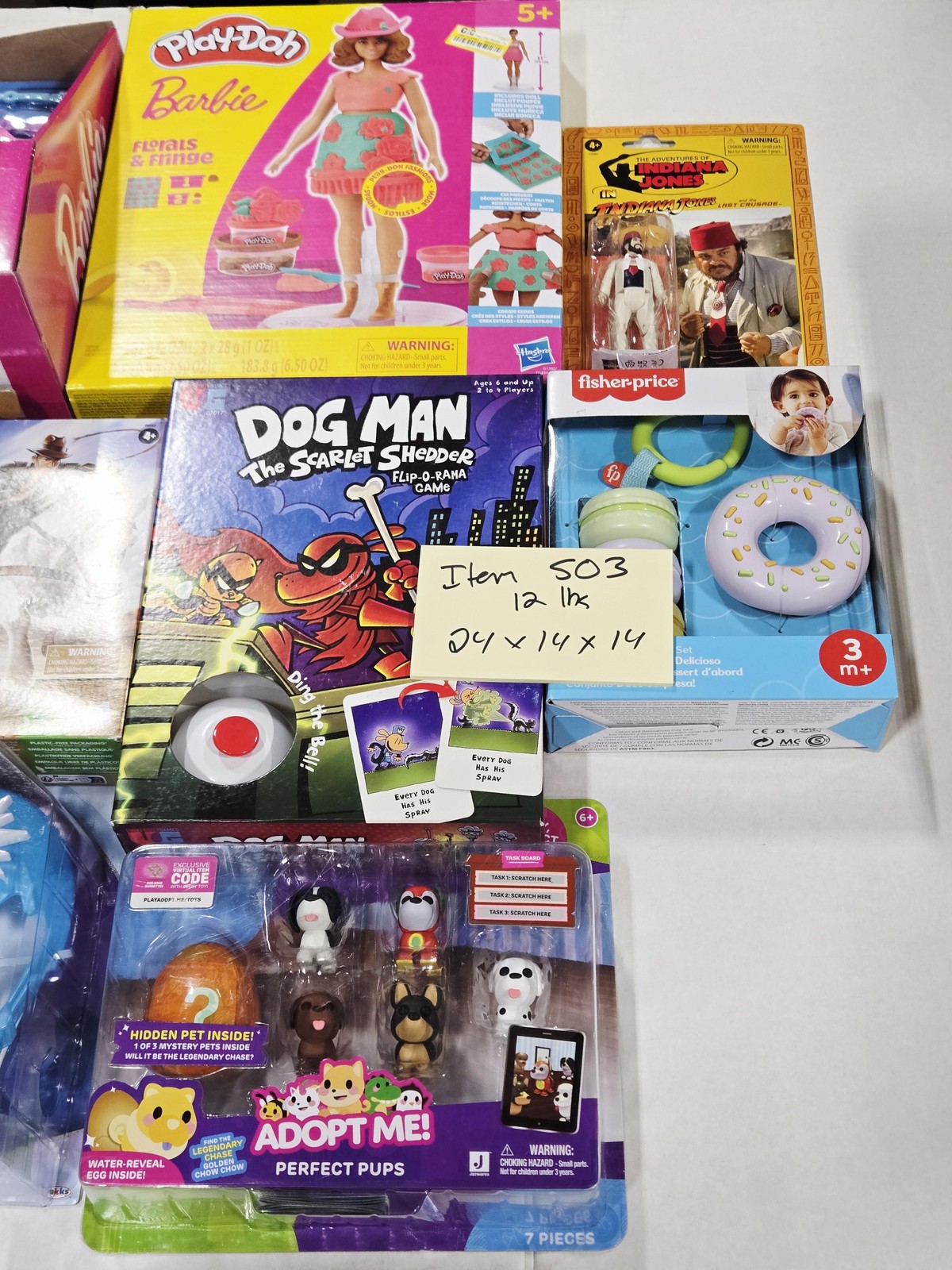 Large Mixed Kids Toy Lot Barbie Dog Man Indiana Jones MrBeast Toys Games New