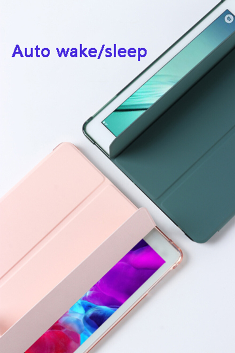 Leather Stand Cover Case For iPad 9.7" 6th 5th Air1 2 Mini 4 5 6 8.3" Pen Holder