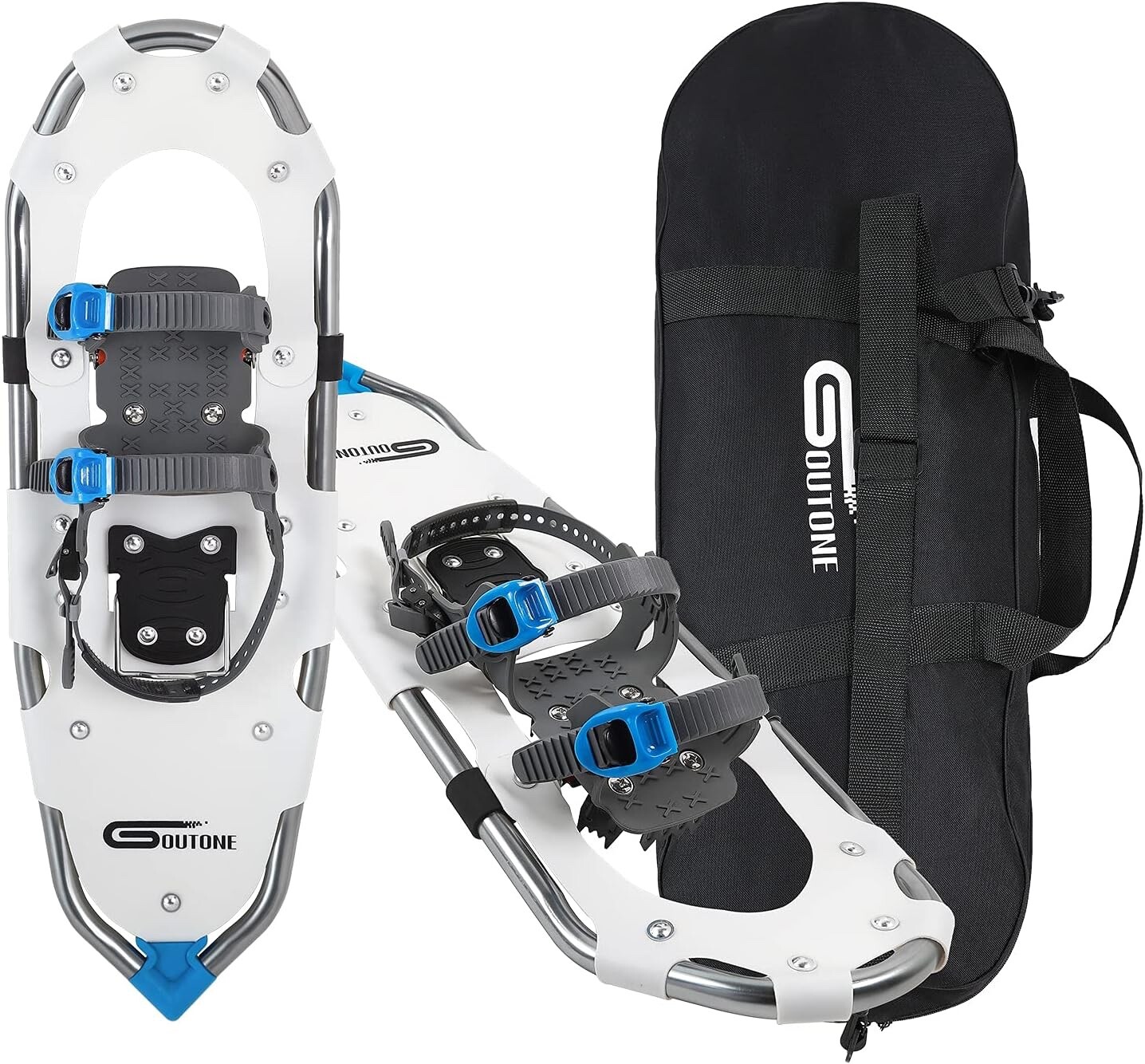 Goutone 21/27 Inches Light Weight Snowshoes for Men and Women. Fully Adjustable