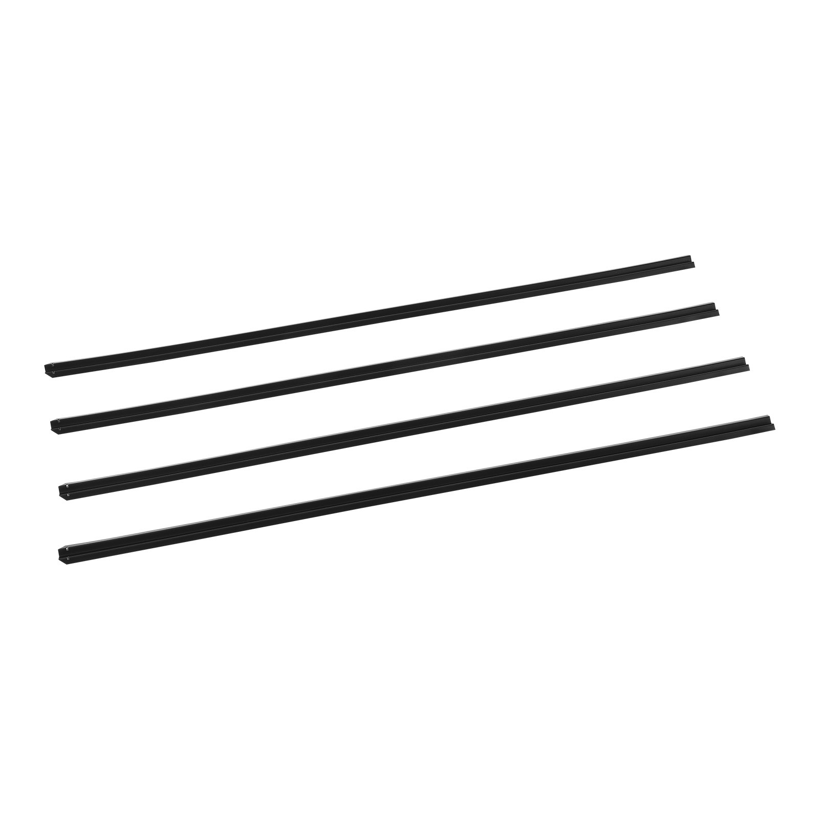 Chain Link Fence Privacy Slats Single-Wall for 6' High Fence Bottom Lock Black