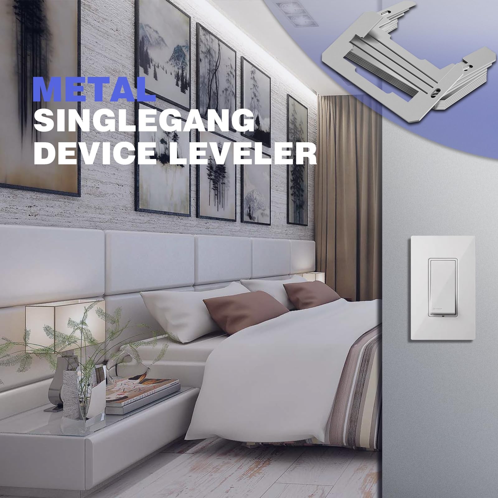 Outlet Spacers Flush Fit Device Leveling Plates for Wall Box Repair 24 Pcs