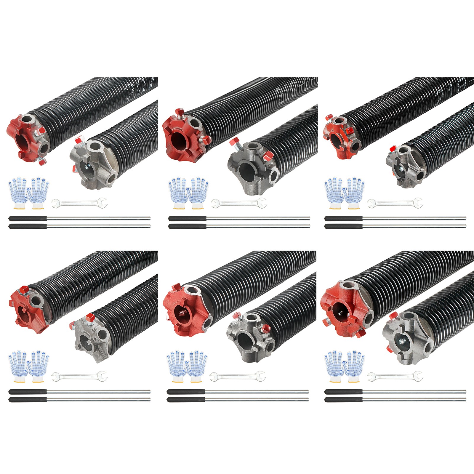 Garage Door Torsion Springs Pair 22/23/24/28/29/30 inch with Winding Bars