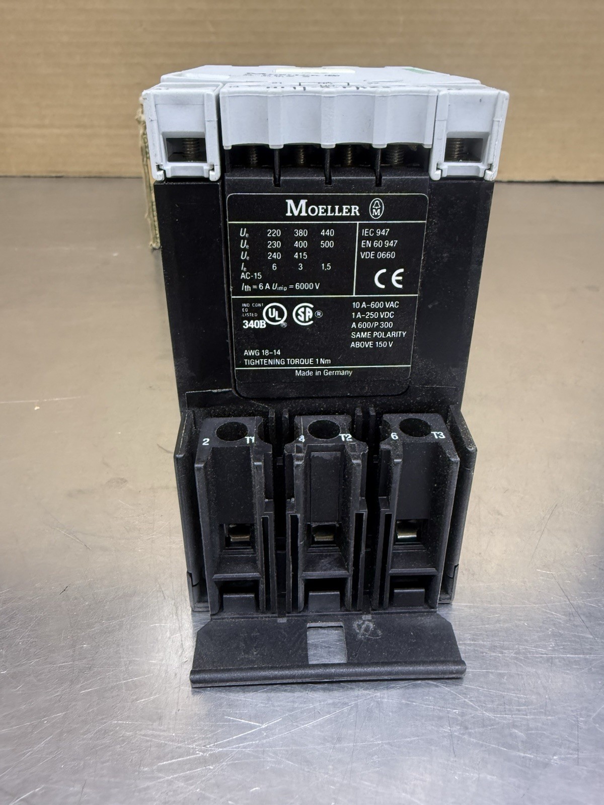 Moeller S-PKZ2 High Capacity Contact Module Contactor New In Box Made In Germany