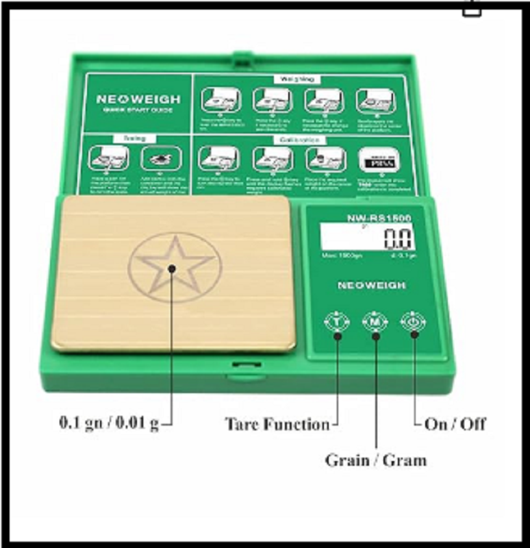 Reloading Scale Powder Scale for Reloading1500 Grains X 0.1Gn Digital Powder NEW