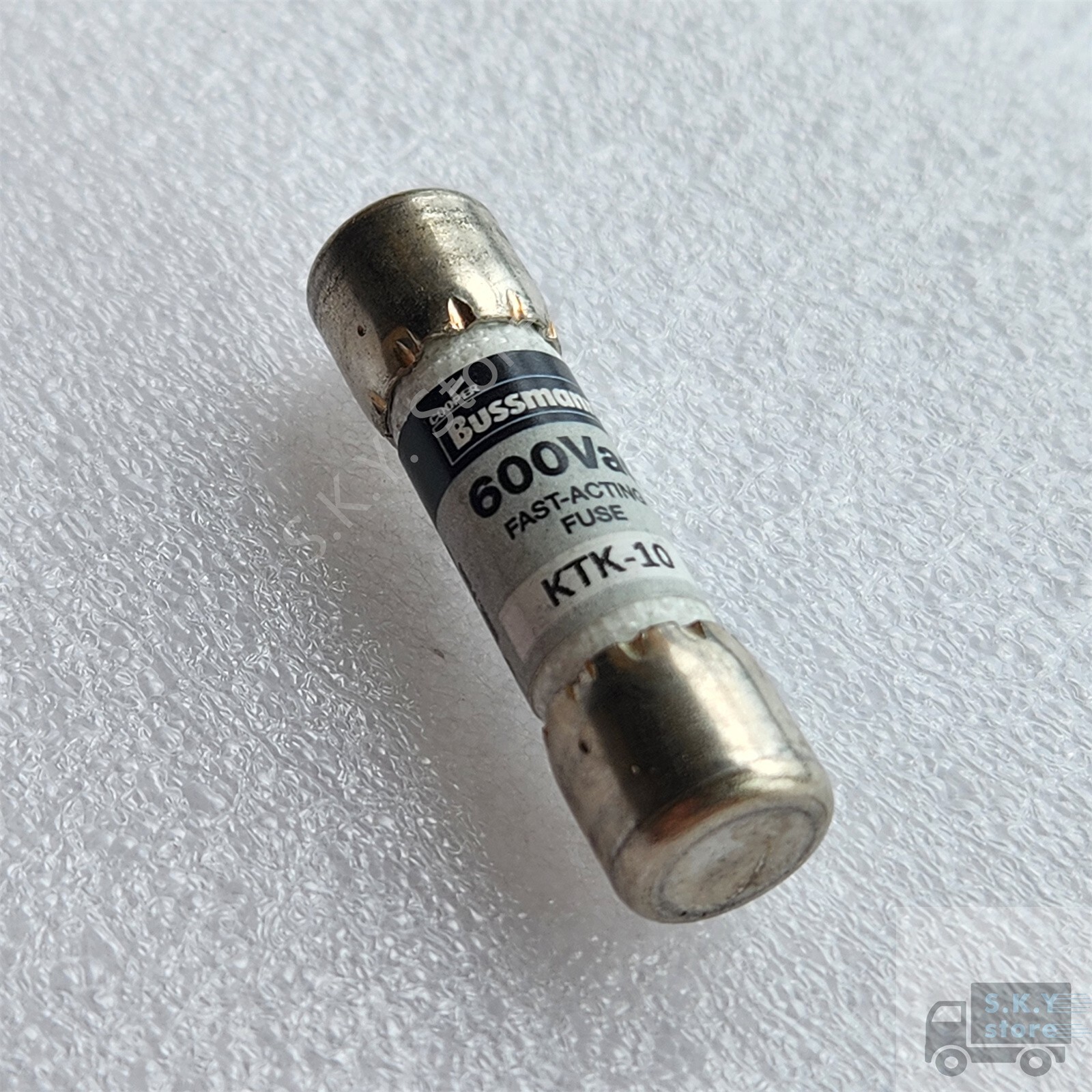 Lot of 10 NEW Bussmann FAST-ACTING Fuse KTK-10, 600Vac, NIB, KTK10, Fast Ship