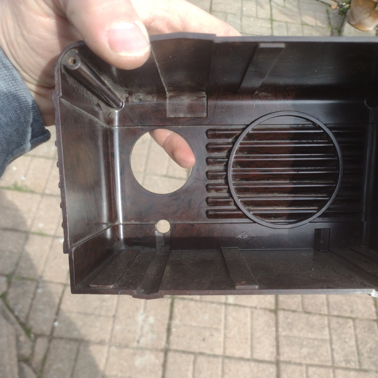 Antique 1930s Detrola Pee Wee Tube Radio Case.