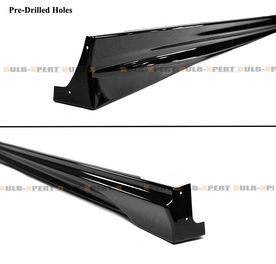 For 2023-2024 Honda Accord Akasaka JDM Gloss Black Add On Side Skirt Extensions