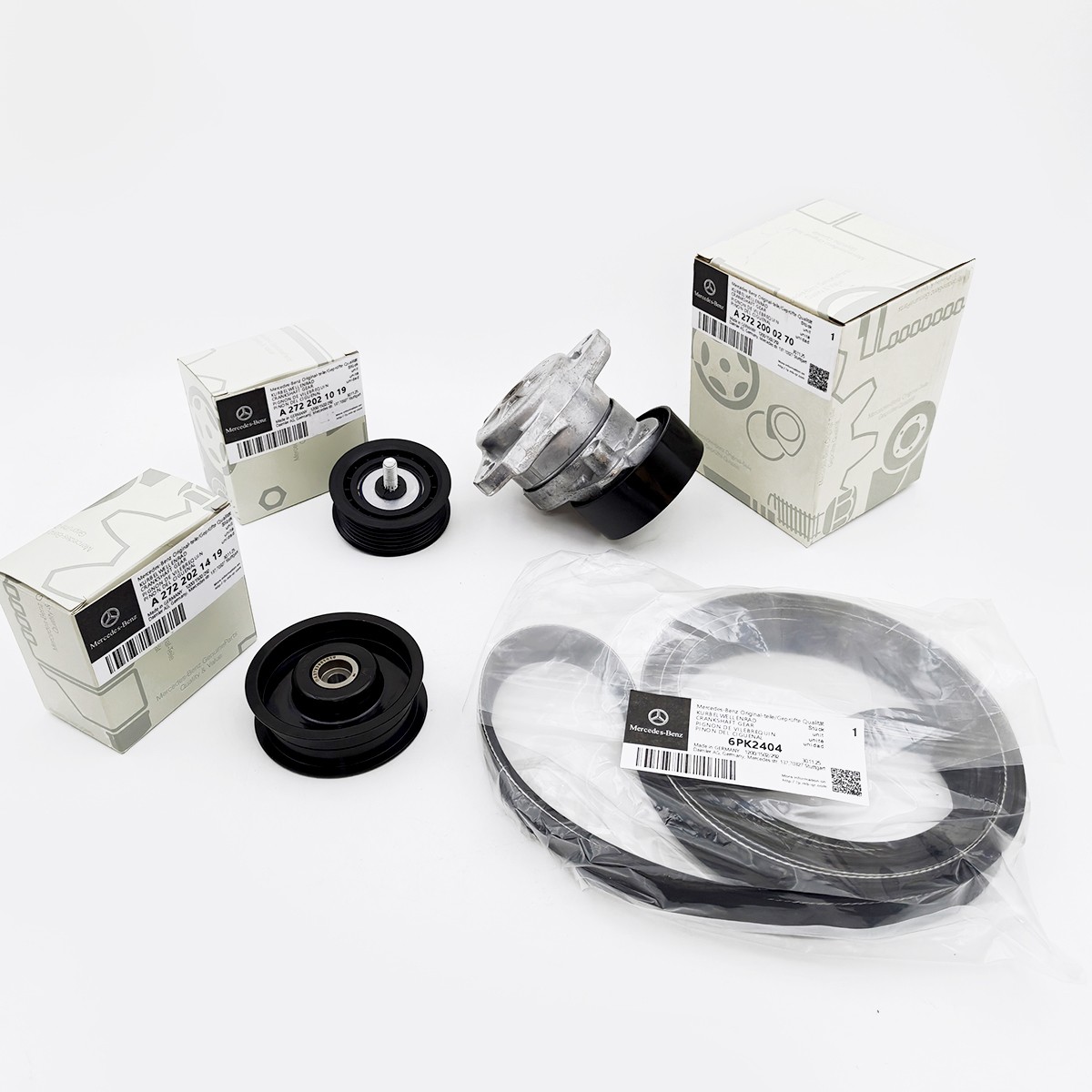 Kit for Mercedes C300 C350 E350 E550 NEW Serpentine Belt Drive A2722000270