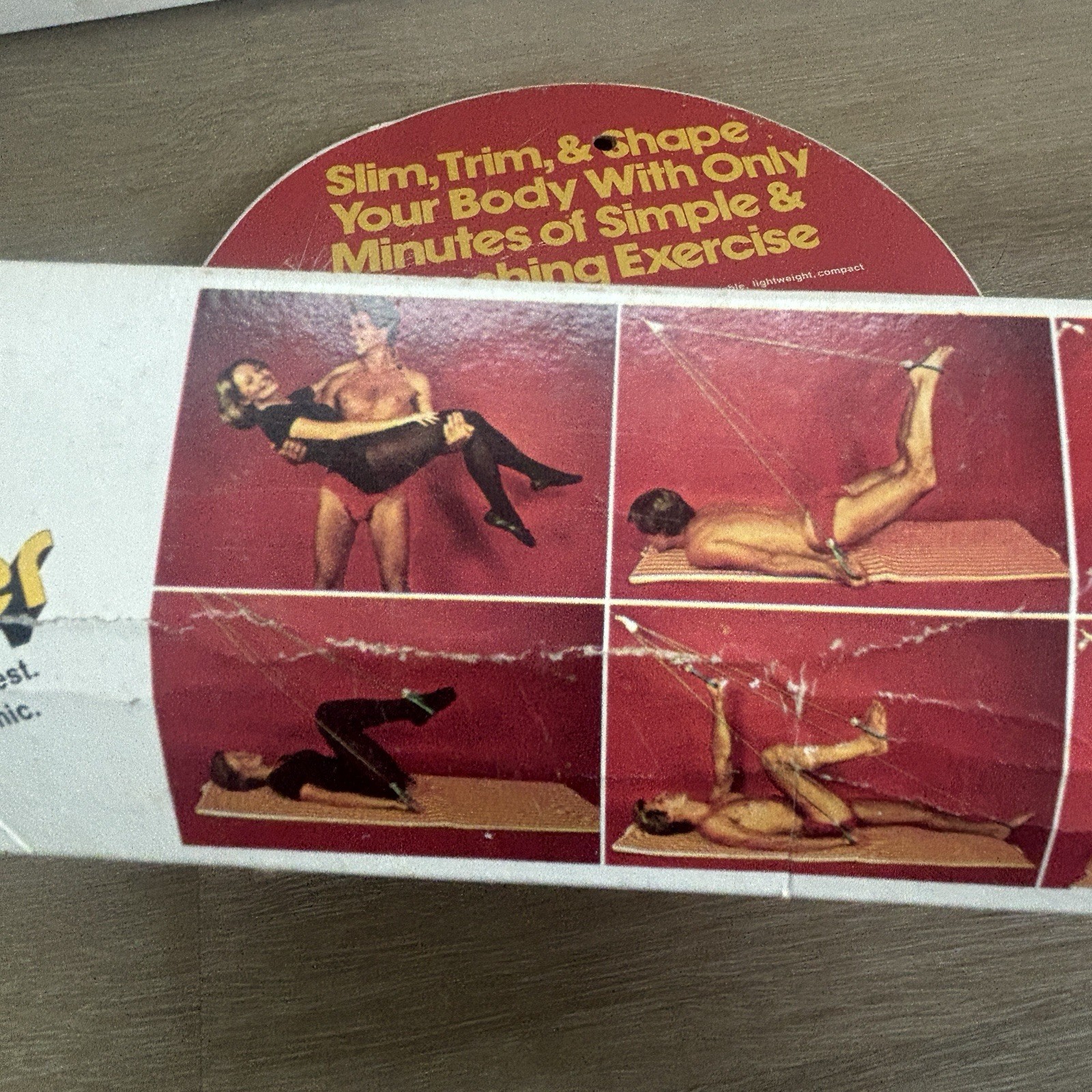 VTG Wonder Body Exerciser Retro 70s Fitness Rope Pulley Original Box Manual MCM