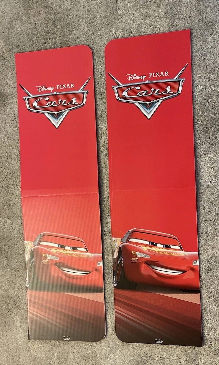 Disney Pixar Cars Mcqueen Store Cardboard ￼Display Sign And Kit For Endcap