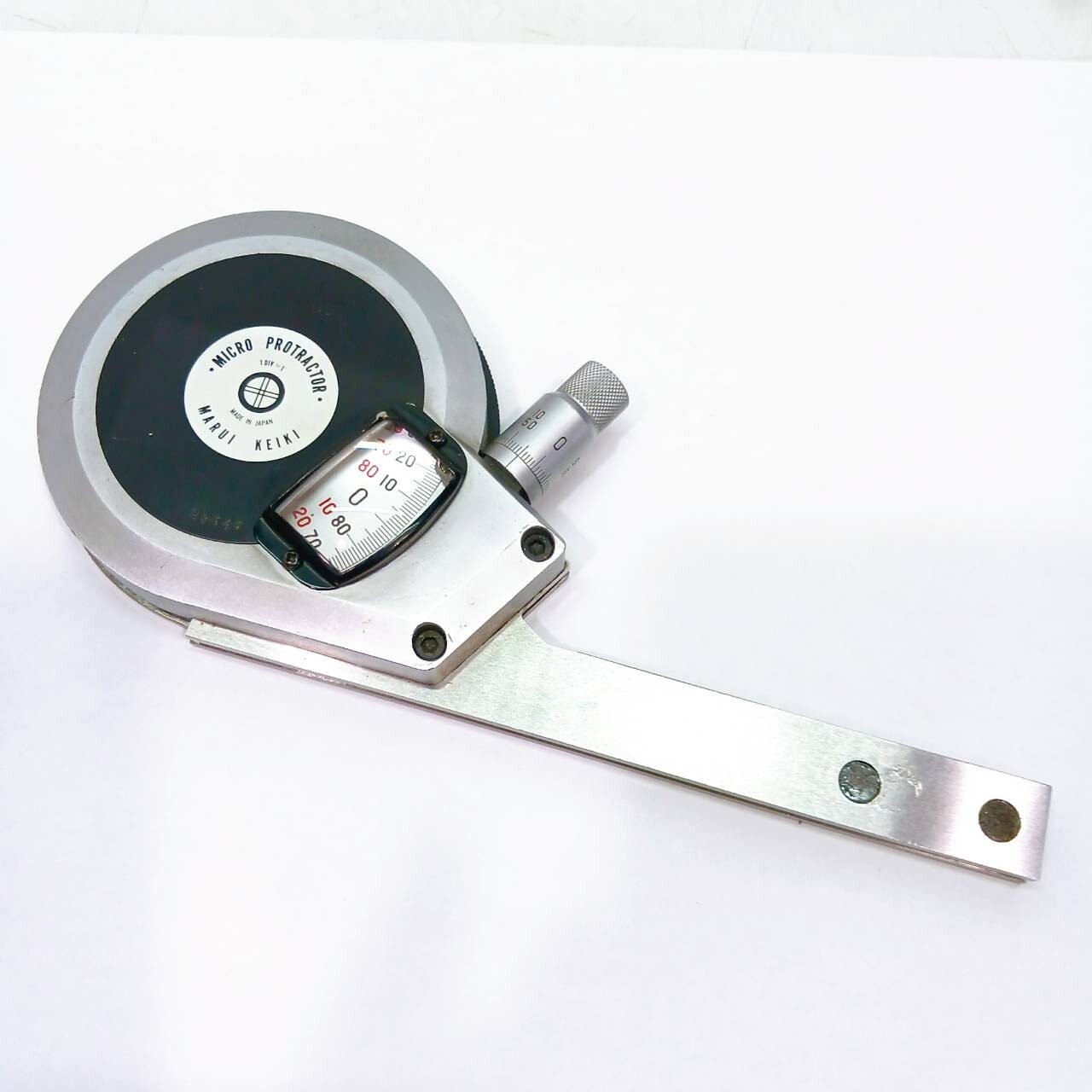 MARUI KEIKI Micro Protractor MP-101 Angle Gauge 0-360 degrees From Japan /AE243