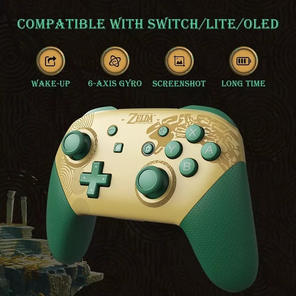 Pro Controller (For Nintendo Switch 1 Only) Wireless Zelda Tears of the Kingdom