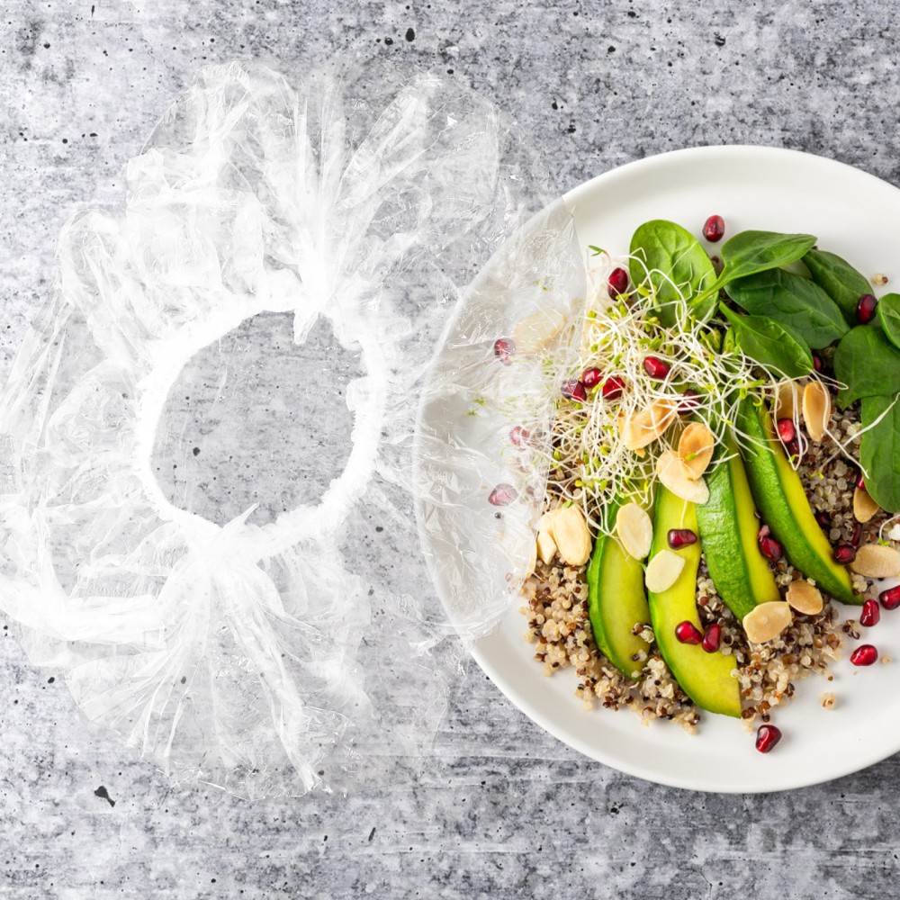 100-1000Pcs Stretchable Food Covers PE Elastic Bowl Cling Film Storage