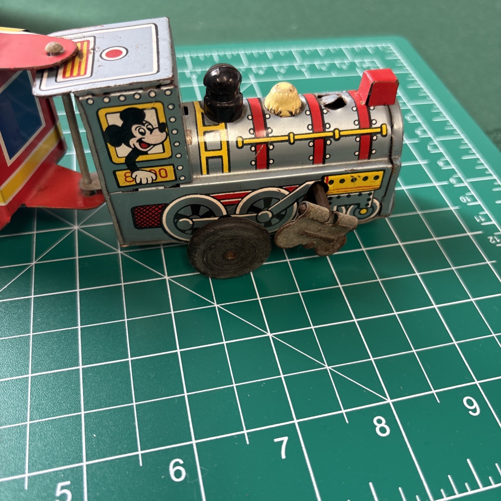 1950's MARX TIN LITHO WIND UP MICKEY MOUSE DISNEYLAND TRAIN Pre Owned Not Tested