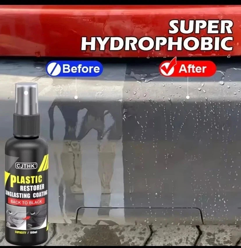 Car Plastic Restorer Back To Black Gloss Plastic Renovator Longlasting Coating