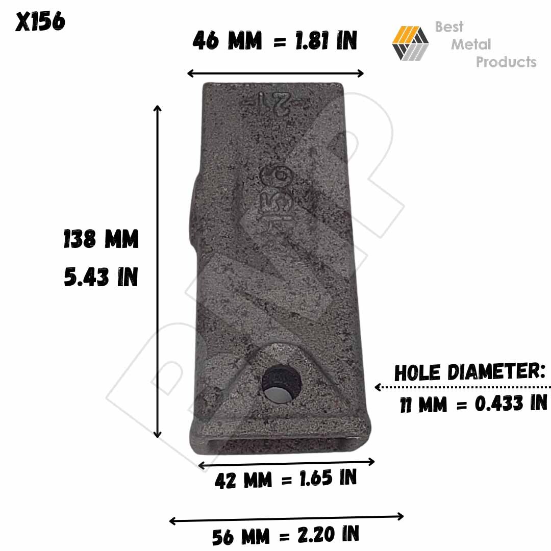 (10)X156 Bucket Teeth + Pin/Steer /Mini Excavator/Backhoe /Hensley/Bobcat 118