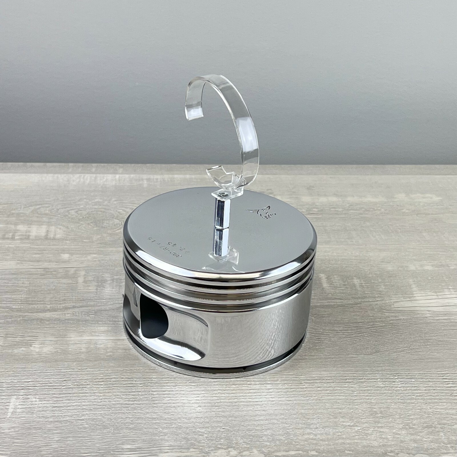 Jacobs Radial Engine WWII Airplane Polished Piston Pilots Watch Display Stand