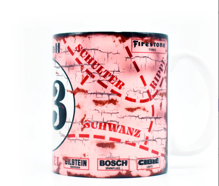 Porsche 917 Racing Coffee Tea Mug / Le Mans Porsche 917 Pink Pig