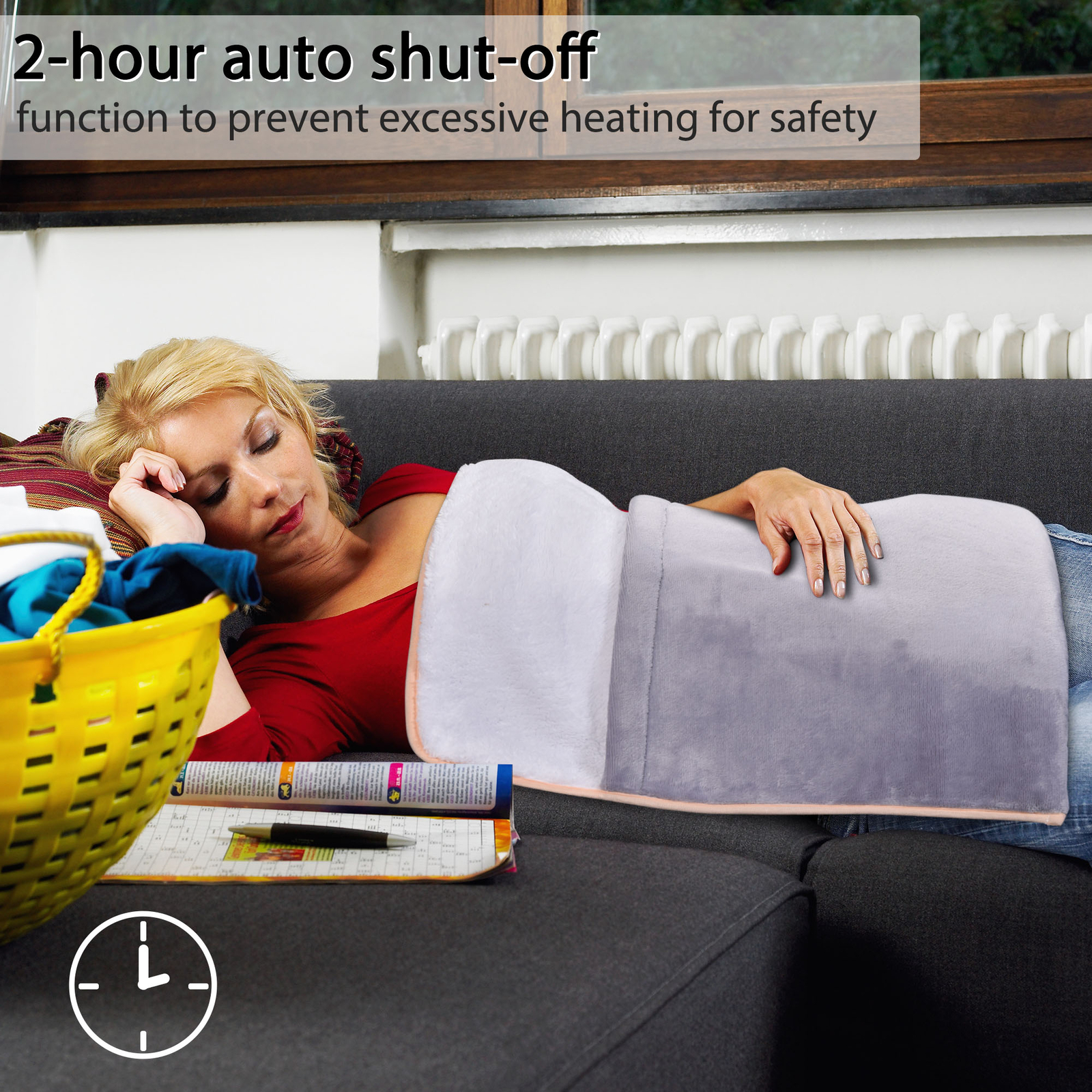 Electric Heated Foot Warmers Unisex Winter Foot Heating Pad with Auto Shut Off