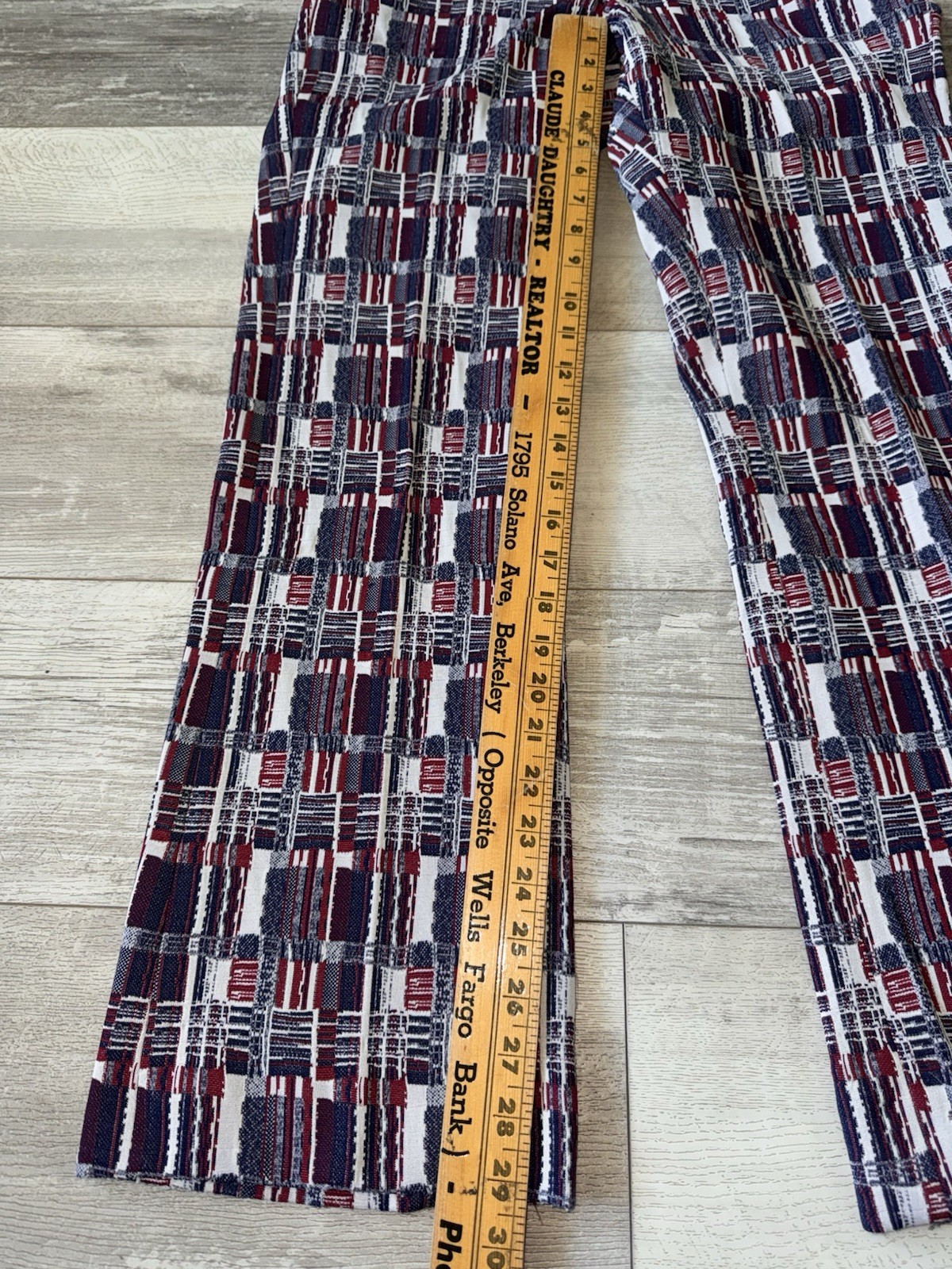 Vintage Esquire Sportswear Pants Mens Leisure Hippy Disco 60s 70s Sz 28x29 USA