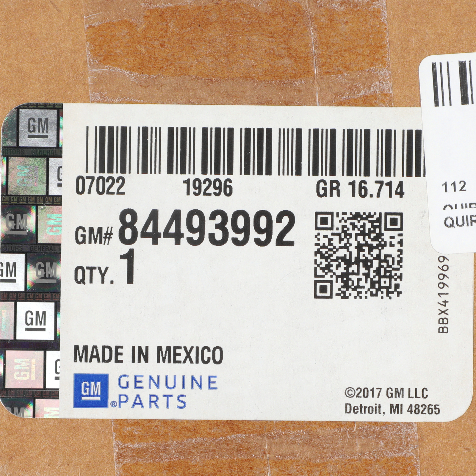 OEM NEW 17-19 Sierra Silverado Front Seat Belt Retractor Driver Side 84493992