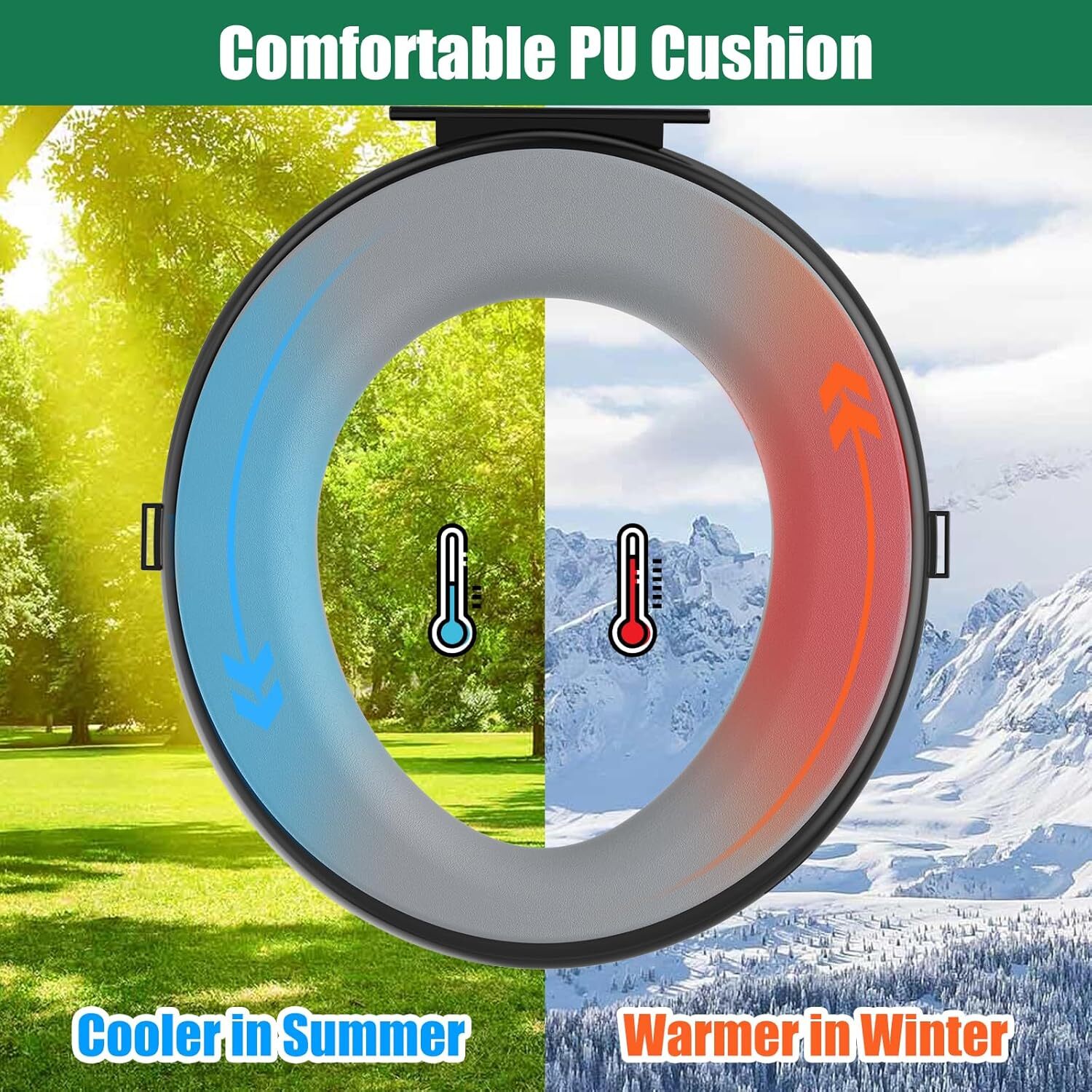 5 Gal Bucket Toilet Seat with Cushion, Storage Bags and Disposable Toilet Bags