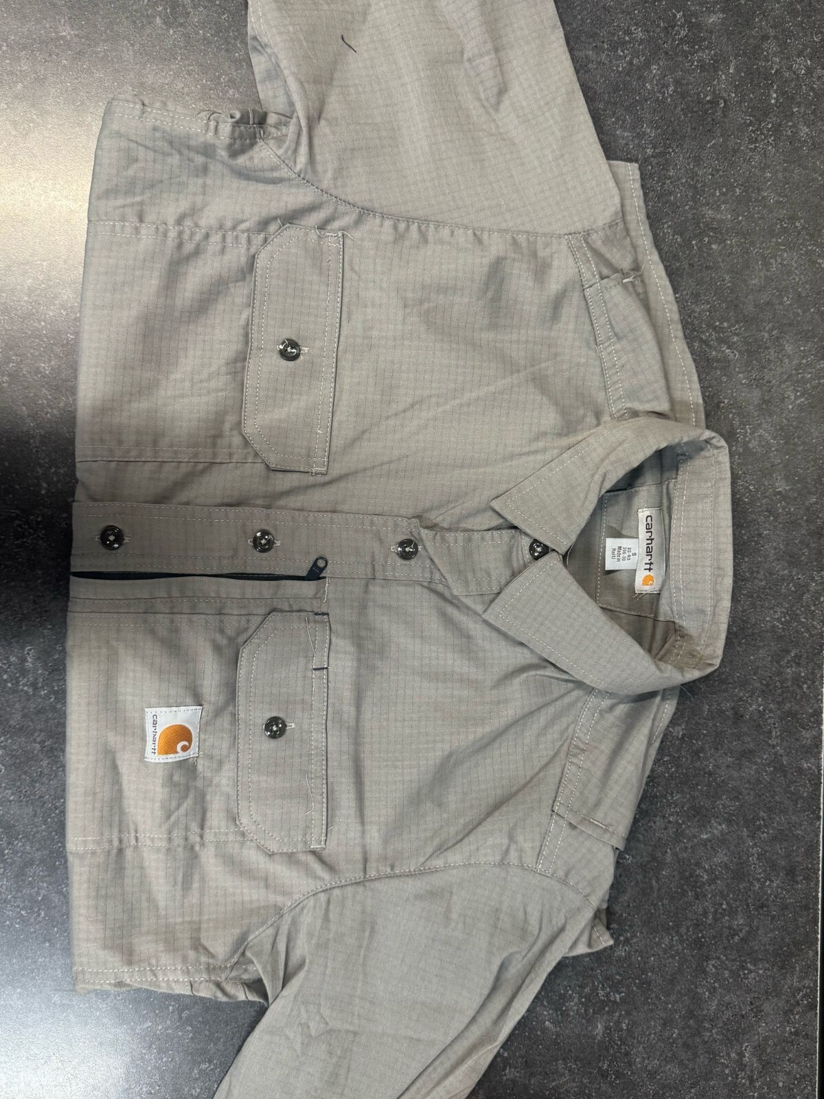 Carhartt Men's Grey Short Sleeve Shirt New with Tags