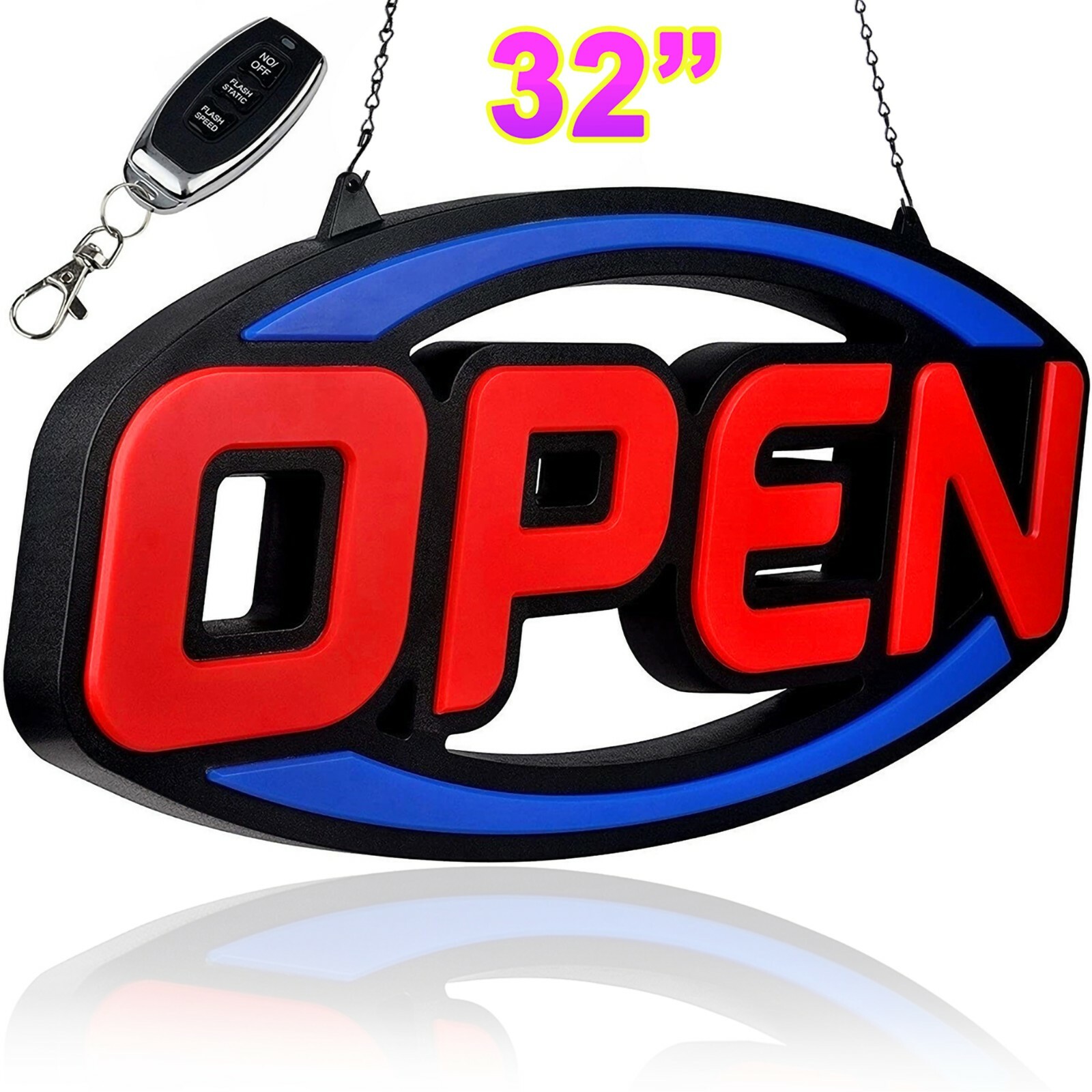 Large LED Open Sign Neon Light Bright for Restaurant Bar Pub Shop Store Business